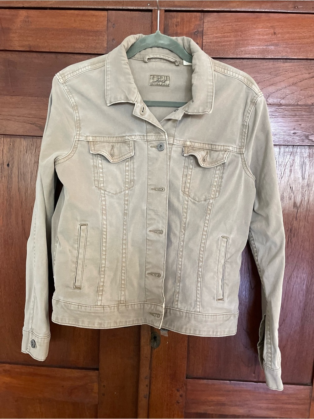 Levi's Tan Denim Jacket - Classic Button Front